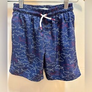 Stitch & Stone Shark Swim Shorts Size 6 Youth Boy